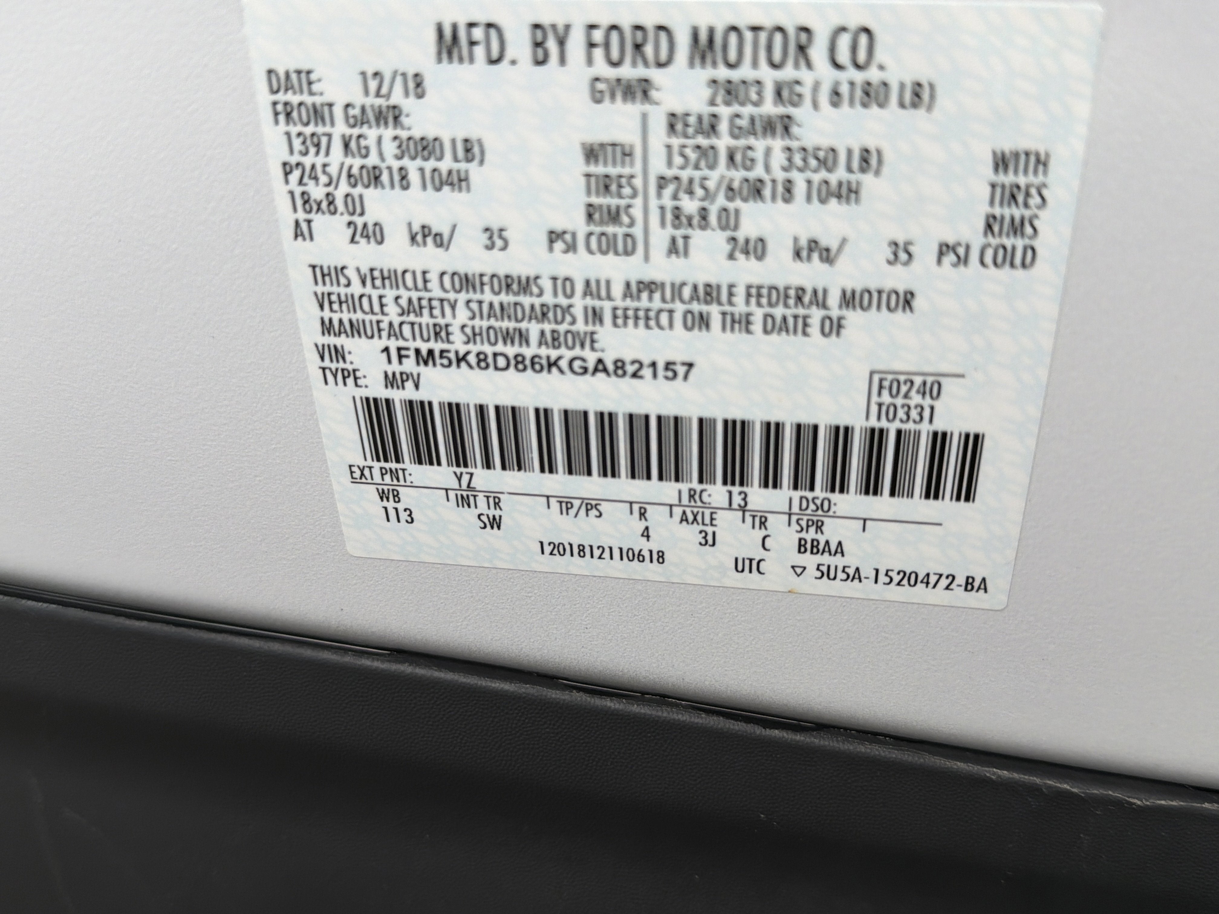 2019 Ford Explorer XLT