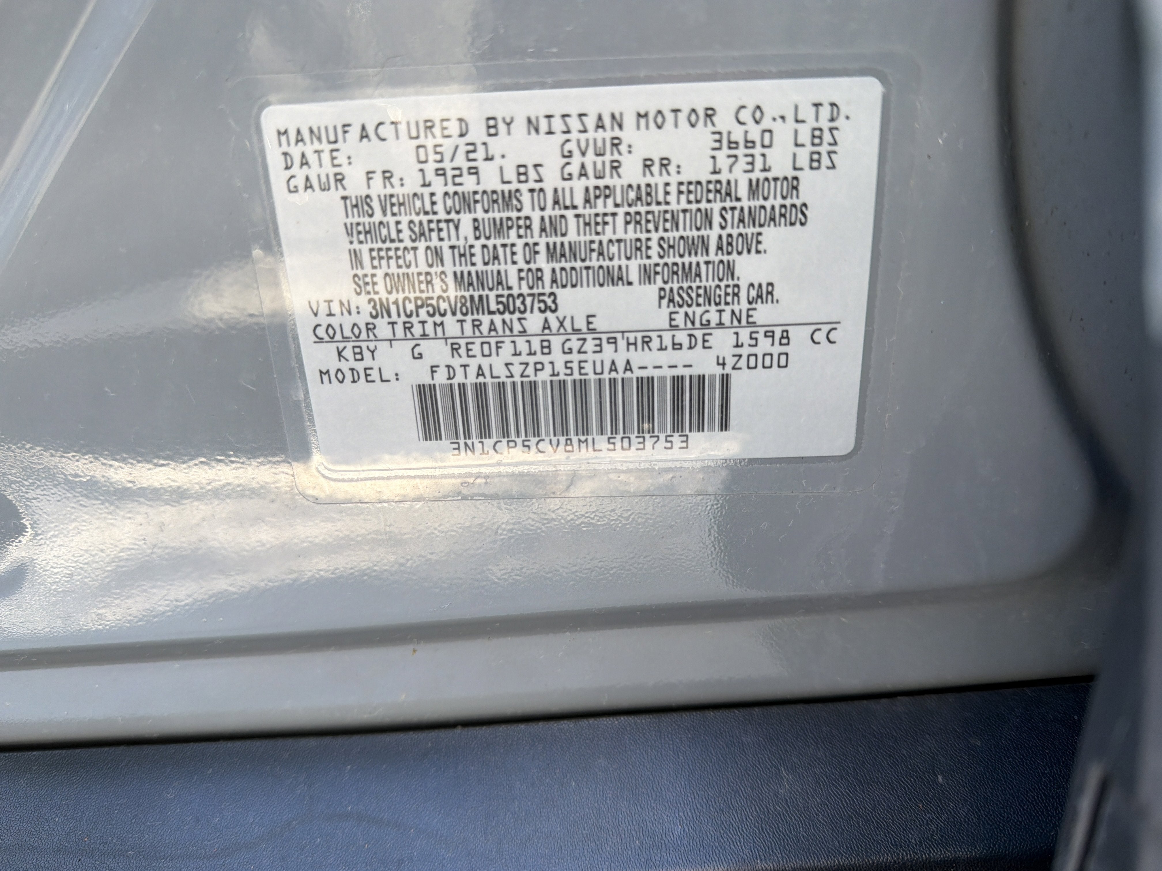 2021 Nissan Kicks SV