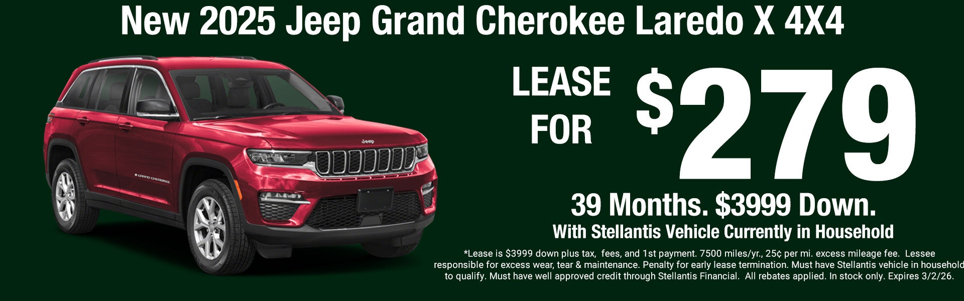 New 2025 Jeep Grand Cherokee Laredo X 4X4